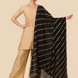 Studio Shringaar Floral Printed Gotta Patti Dupatta-image-93