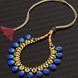 Joyalukkas Serene Wave Ombre Gold Necklace-picture-22