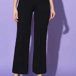 DIMPY GARMENTS Women Comfort High-Rise Pleated Trousers-picture-36