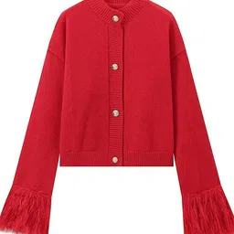 LULU & SKY Women Round Neck Cardigan-picture-40