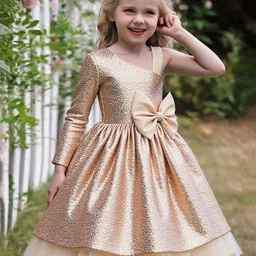 FOREVER FRIDAY Girls Embellished Bow Detail Fit & Flare Dress-picture-10