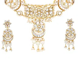 Anvik Gold-Plated Kundan-Studded & Beaded Jewellery Set image 2