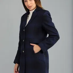 Roadster Women Solid Polyester Regular Fit Trench Coat image 4