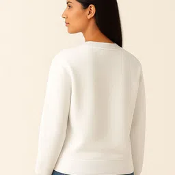 Anikmart Typography Printed Round Neck Cotton Pullover Sweatshirt image 2