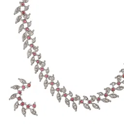 Anouk Alloy Rhodium-Plated Jewellery Set image 5
