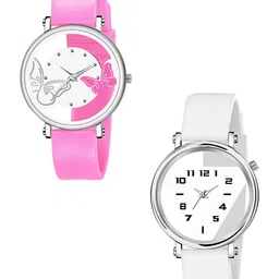 CSAMON Women Pack Of 2 Dial & Silicon Straps Analogue Watch 601 Pink 602-picture-24