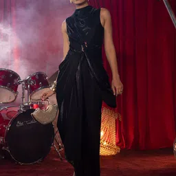 HOUSE OF FETT Grace Drape Gown With Buckle-image-64