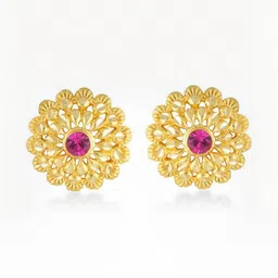 VIVASTRI Women Gold-Plated Alloy Earrings image 4