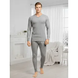 Lux Cozi Striped Round Neck Thermal Set-image-73