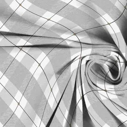 Aura Grey & Grey 210 TC Bedsheet with 2 Pillow Covers image 3