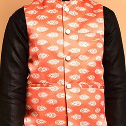 PRINTCULTR Boys Printed Satin Nehru Jackets image 2