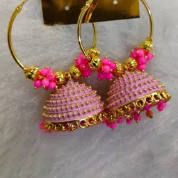 JMBW INTERNATIONAL Gold-Plated Contemporary Jhumkas-picture-42