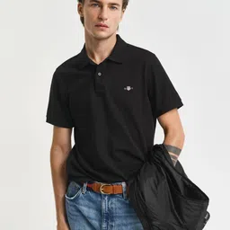 GANT Men Polo Collar Pure Cotton T-shirt image 1