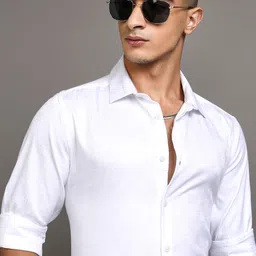 HIGHLANDER Men Slim Fit Opaque Casual Shirt-image-57