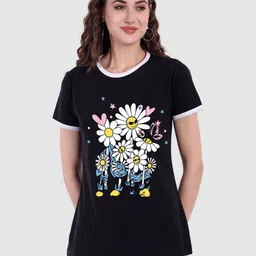 Moda Rapido Women Printed Bio Finish T-shirt-picture-23