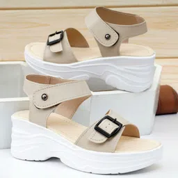 K Footlance Women Open Toe Wedge Heel Sandals-picture-12