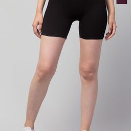 HIRRUX Women Pack Of 2 Skinny Fit Low-Rise Sports Shorts-picture-22