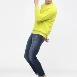 HIGHLANDER Men Slim Fit Mildly Distressed Light Fade Stretchable Jeans image 5