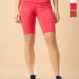 COLOR CAPITAL Women Pack of 4 Ankle-Length Fly Dry Cycling Shorts-picture-19