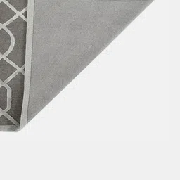 saraswatii global Grey & White Geometric Anti-Skid Woollen Carpet image 4