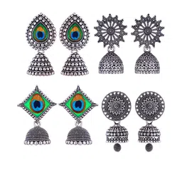 DIVASTRI Women Silver Earrings-picture-20