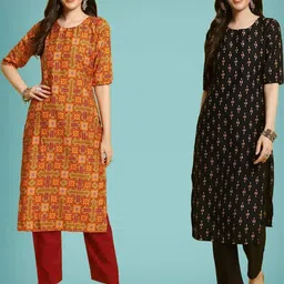 Ethnic basket Women Multicoloured Kurtas-picture-31