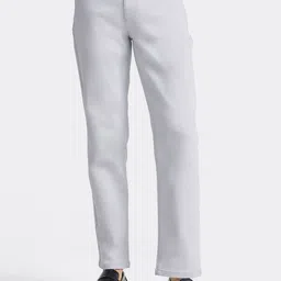 Andamen Men Original Slim Fit Mid-Rise Light Fade Embroidered Stretchable Jeans-picture-11