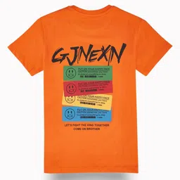 Gini and Jony Boys Typography Printed Round Neck Cotton T-shirt image 2