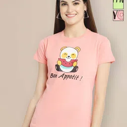 Metronaut Women Typography 3 Printed Applique T-shirt-picture-16