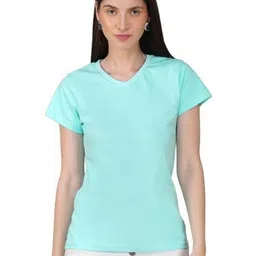 30 Looks Women V-Neck Pockets T-shirt-image-89