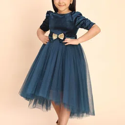 Toy Balloon kids Girls Round Neck Bow Detail Fit & Flare Dress image 3