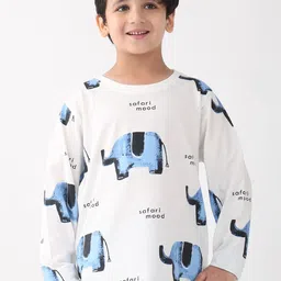 Anthrilo Boys Animal Printed Round Neck Relaxed Fit T-shirt-picture-34