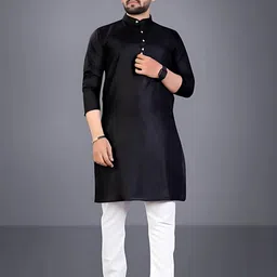 AWM Men Cotton Solid Straight Kurta-picture-27