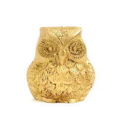 The Spiritual Living Gold-Toned Owl Statue Figurine Showpiece-picture-17