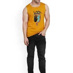 Slowloris Men Pack Of 2 Sleeveless Printed Bio-Wash Combed Cotton Innerwear Vest image 5