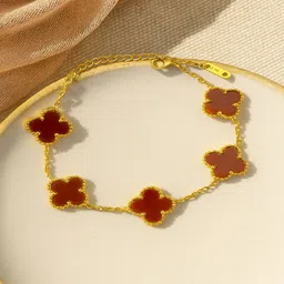 Jewelz Gold-Plated Stainless Steel Charm Bracelet-picture-42