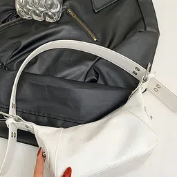 LULU & SKY PU Structured Handheld Bag image 3