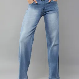 Miss Chase Women Wide Leg Light Fade Stretchable Jeans-image-90