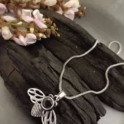 Sanjog Silver-Plated Contemporary Pendants with Chains-picture-16