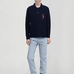 Gini and Jony Boys Graphic Printed Polo Collar Cotton T-shirt-picture-34