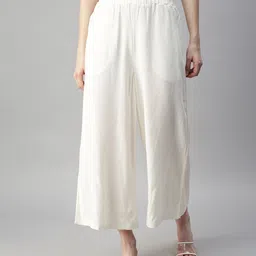 De Moza Wide Leg Cropped Palazzos-image-28