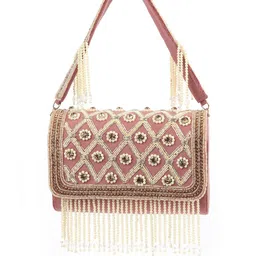 ODETTE Embellished Foldover Clutch image 4