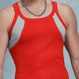 The Roadster Lifestyle Co Pack Of 4 Assorted Sleeveless Cotton Vest RD_SS24_VST_004_AST_4P image 2