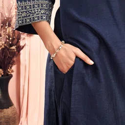 KALINI Women Ethnic Motifs Embroidered Regular Sequinned Kurta with Trousers & With Dupatta image 5