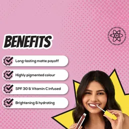 Renee Everyday Matte Liquid Lipstick with Vitamin C & Hyaluronic Acid 5ml - Brick 01 image 5