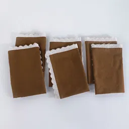 fingercraft Set of 6 Brown Cotton Table Napkin - 20"x20"-picture-39