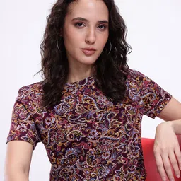 Kook N Keech Women Ethnic Printed T-shirt-image-92