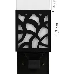 Gojeeva Brown Wood Square Wall Lamps image 5