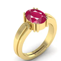 RRVGEM 11.00 KT A+ Quality Ruby Adjustable Ring image 1