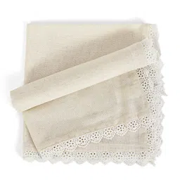 fingercraft Cream 6 Pieces Cotton Table Napkins image 2